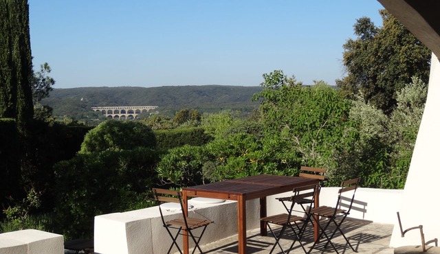 Peace, architecture and view on the Pont du Gard
