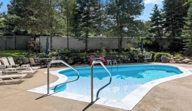 Poolside at Hayloft Lodge