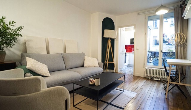 Pretty 36 m² near Buttes-Chaumont
