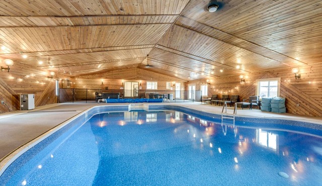 Seen on TV - Epic Indoor Pool with hot tub close to beach