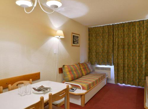 Studio cabine fonctionnel, accès direct aux pistes, animaux admis - FR-1-181-2211