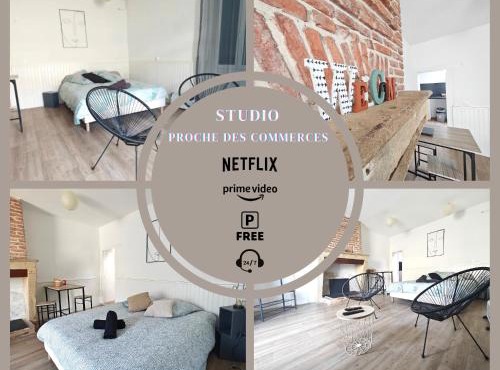 Studio entier proche des commerces - 1 à 2 pers - in Langon