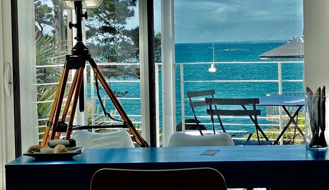 VERY NICE HOUSE with SEA VIEW and garden overlooking coastal path