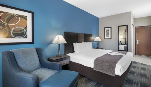 Standard Room, 1 King Bed, Non Smoking, Refrigerator & Microwave