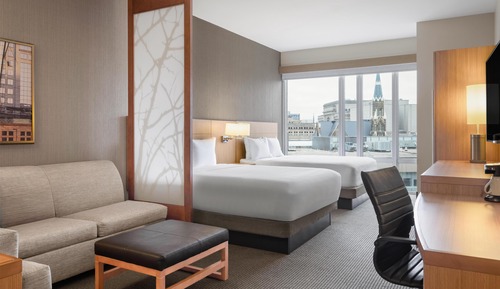 Room, 2 Queen Beds with Sofa bed
