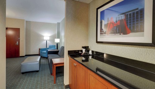 Suite, 2 Queen Beds, Hearing Accessible (Sofa Sleeper, 2 Rooms)