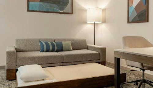 King Suite with Roll-In Shower, Transfer Shower and Trundle Sofa - Mobility Access/Hearing Accessible