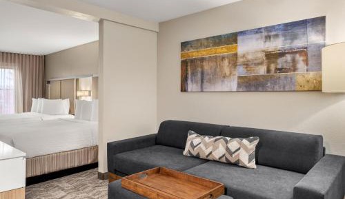 Double Suite with Two Double Beds, Roll-In Shower and Trundle Sofa - Mobility Access/Hearing Accessible