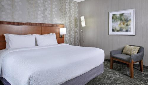 1 Bedroom Suite, 1 King, Sofa bed, Courtyard view
