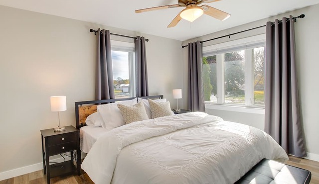 Bright Little Chute Condo w/Deck & Yard!
