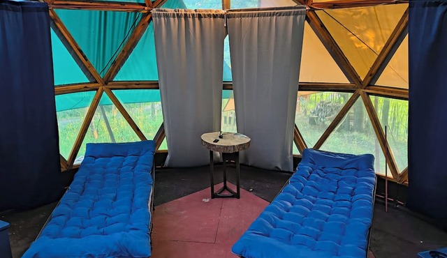 Serene 1-bedroom dome in Frankfort,steps away from townn